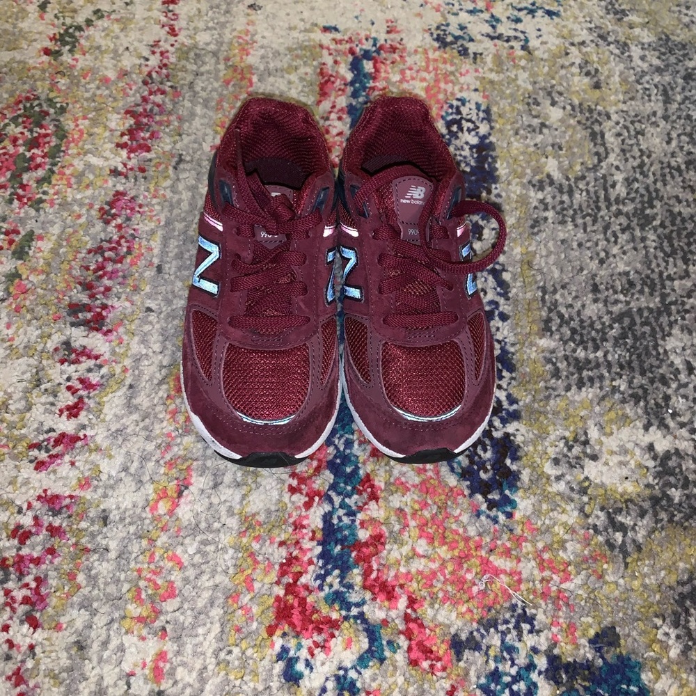Burgundy new balance 990v4 size 12.5